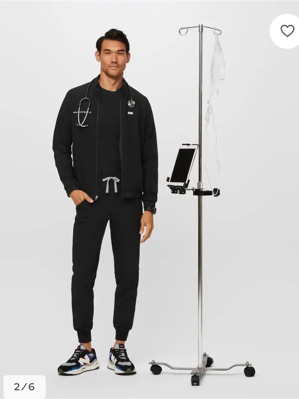 Figs Black Tansen Jogger Scrub Pants Small